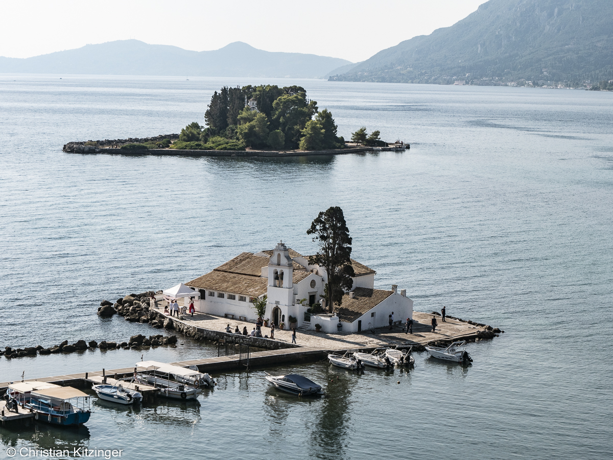 Corfou vue du balcon de Kanoni Corfou vue du balcon de Kanoni